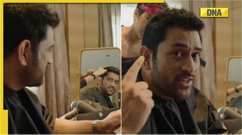 Watch Ms Dhoni Gets Old 2011 Haircut Roots For Team India To Win T20