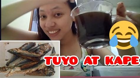 Sabaw Kape Sa Kanin Tuyo Mukbang Youtube