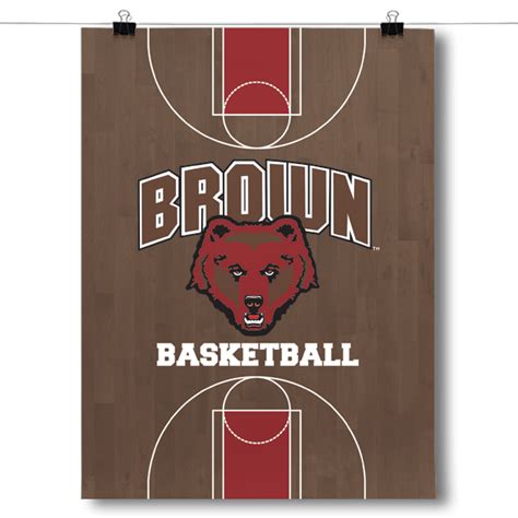 Brown University Bears - Basketball Court – InspiredPosters