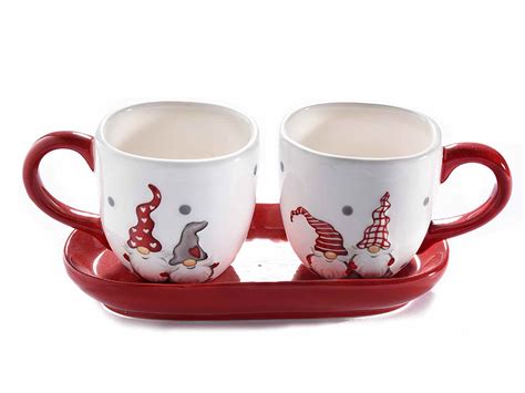 Set De 2 Tasses à Café Et Soucoupe En Céramique Père Noël 713821