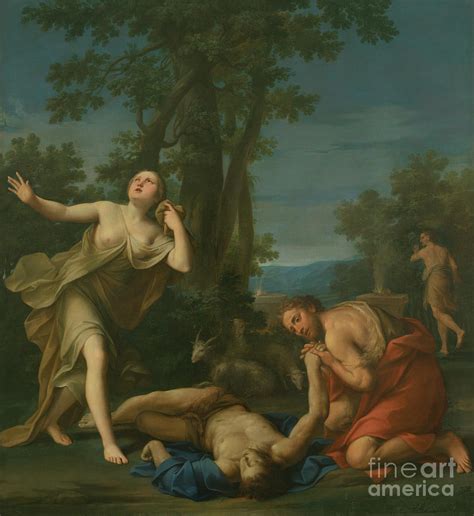 Death Of Abel, 1723 Painting by Marco Antonio Franceschini - Fine Art ...