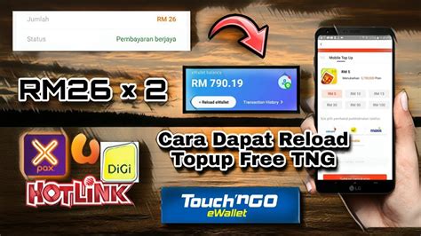 Cara Dapat Topup Free Touch N Go