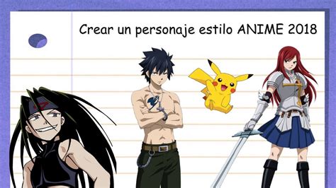 Como CREAR Tu Propio Personaje Estilo ANIME 2018 YouTube