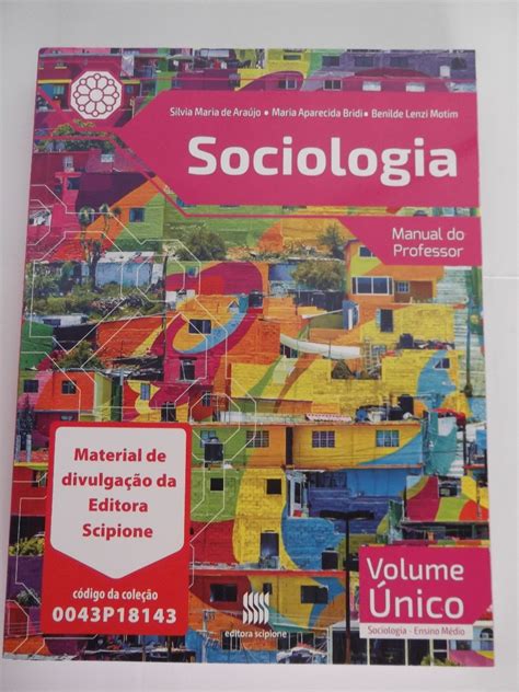 Pnld 2018 Livro Professor Sociologia Volúme Único Scipione R 170 00