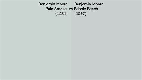 Benjamin Moore Pale Smoke Vs Pebble Beach Side By Side Comparison