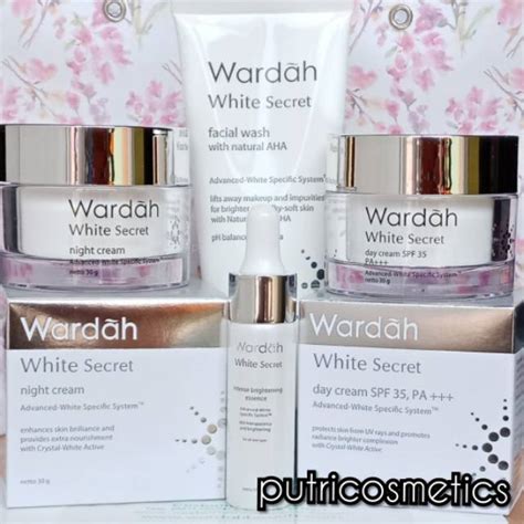 Jual Wardah Paket Crystal Secret White Secret Series Cream Pot Gr