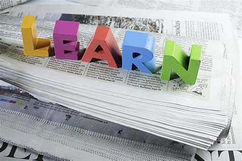 Learning Concept Learn On Newspaper Background Print, Newspaper ...