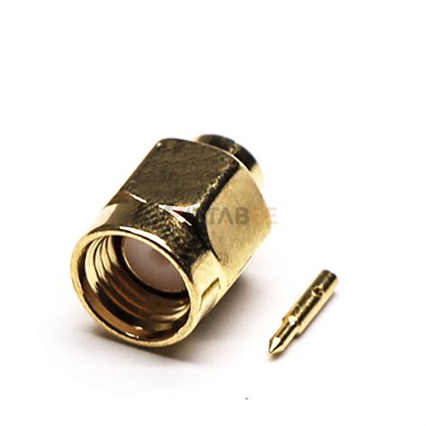 Sma Male Coaxial Solder Cable Type Connector Straight Ohm Metabeeai