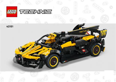 Manual Lego set 42151 Technic Bugatti bolide