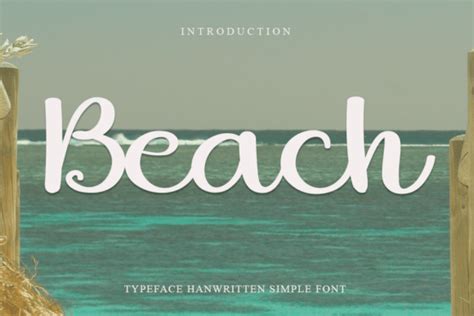 Beach Font By Nya Letter · Creative Fabrica