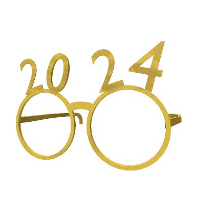 Gold New Years Glasses Roblox