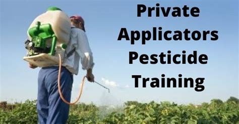 Private Applicators Pesticide Training Bosque