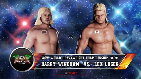 WWE 2k18 Barry Windham Vs Lex Luger WCW Title YouTube