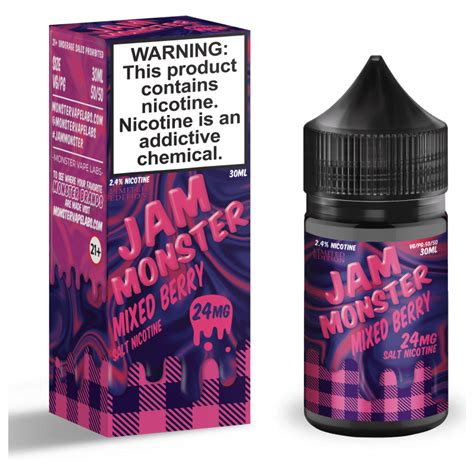 Jam Monster Salt Mixed Berry 24mg 30ml Empire Smoke Distributors