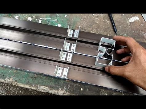 Cara Pasang Spigot Aluminium Kusen Kaca Mati Youtube