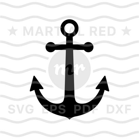 Anchor Svg Nautical Svg Ship Anchor Svg Boat Anchor Svg Naval Anchor Svg Cut File Design