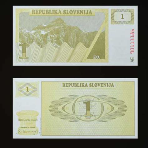 Slovenian One Tolar banknotes | Mintage World