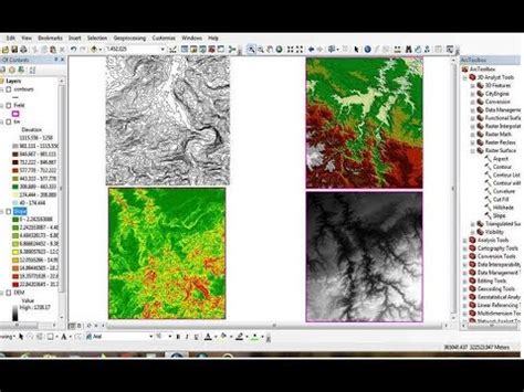 Create TIN DEM And Slope From Contour Line By ArcGIS YouTube