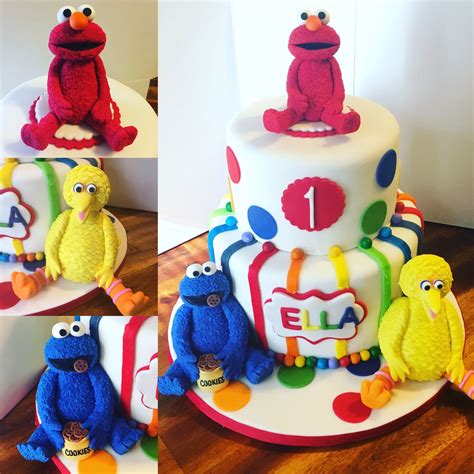 Fondant Sesame Street Birthday Cake Sesame Street Birthday Cake Sesame Street Birthday