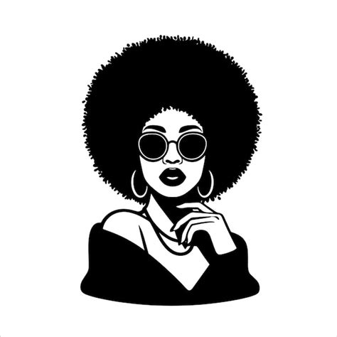 Mujer Negra Svg Mujer Afro Svg Chica Negra Svg Afro Puffs Muy Negra