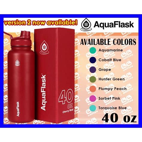 Aquaflask Oz Flip Cap Vacuum Insulated Stainless Steel Drinking