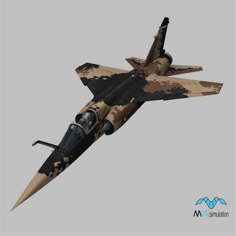 Mirage-F1M.US.digital-camo 3D Model | MVRsimulation