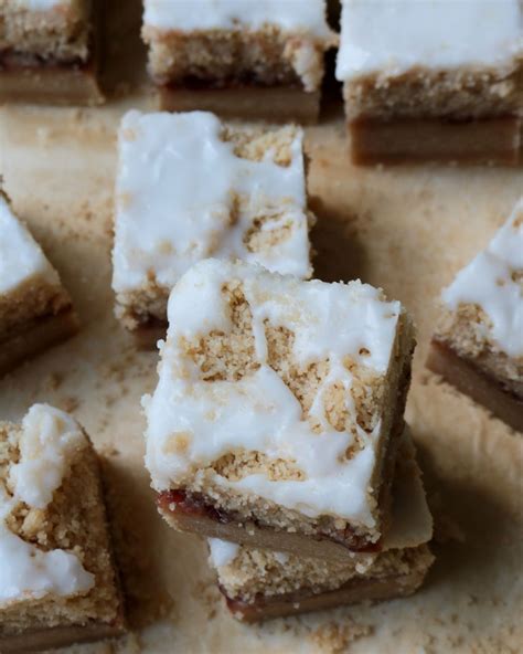 Strawberry Shortbread Bars (AKA Funeral Bars) - The Batter Thickens