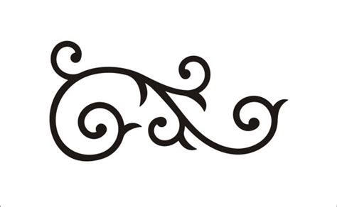 Scroll Stencil Patterns Clipart Best