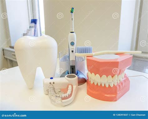 Dentist Office Orthodontic Model And Dentist Tool Stock Image Image