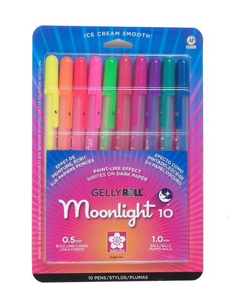 Sakura Gelly Roll Moonlight Pen Set Bold Point Mm Assorted Bold