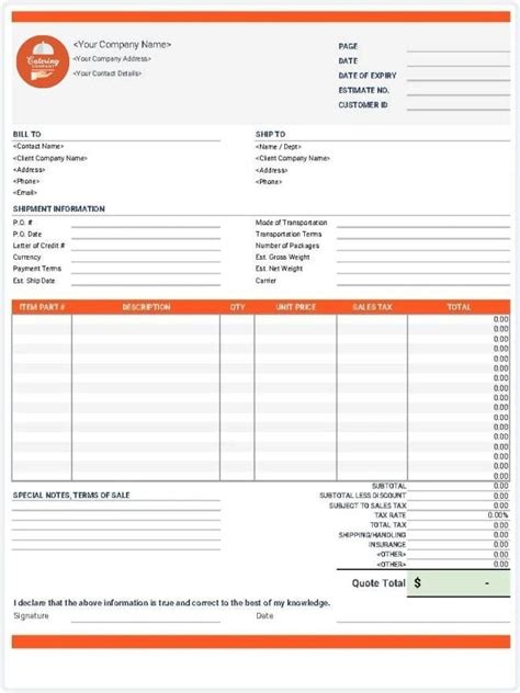 Free Catering Invoice Templates