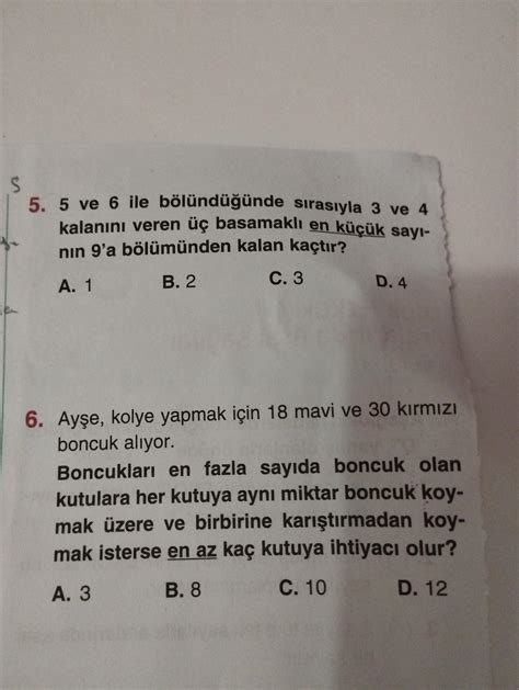 U Iki Soruda Tak L Kald M Yard M Edermisiniz Eodev