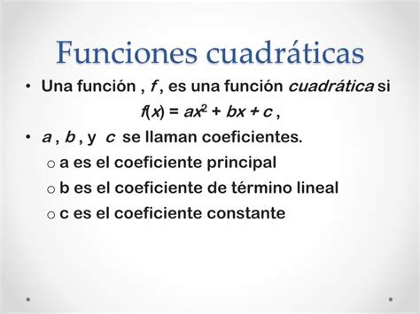 Pdf Funciones Cuadr Ticas Mate Upra G Es Una Traslaci N