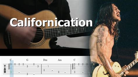 Californication Red Hot Chili Peppers Fingerstyle Guitar Tab Chords