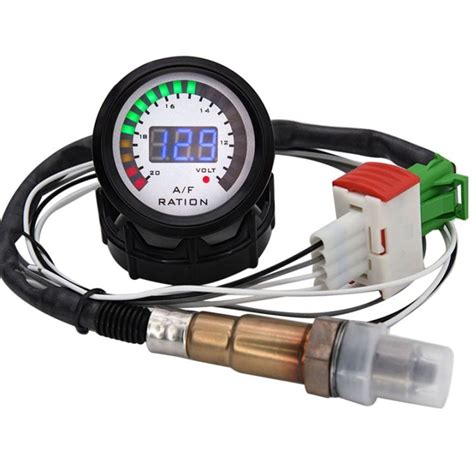 In Air Fuel Ratio Gauge Voltmeter V Mm Digital Car Afr Volt