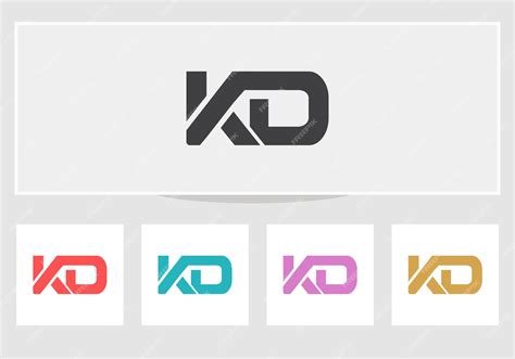 Premium Vector | Creative kd logo design kd letter logo with modern ...