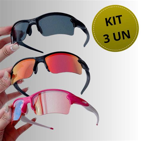 Oculos De Sol Custo Beneficio - KIT 3 Lupa Óculos De Sol flak sem marca Exclusivo otimo custo beneficio ...