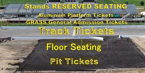 Plymouth Motor Speedway Seating Information - Plymouth Motor Speedway