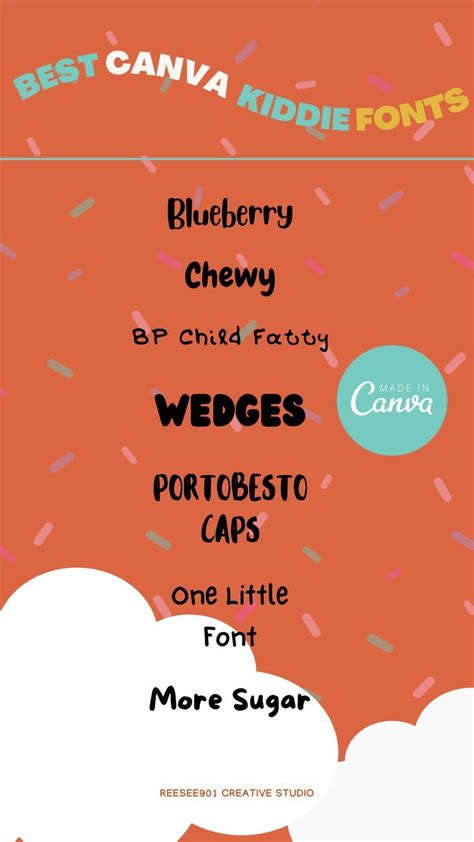 Best Kiddie Fonts For Canva Canva Fonts Kid Fonts Cute Fonts Font