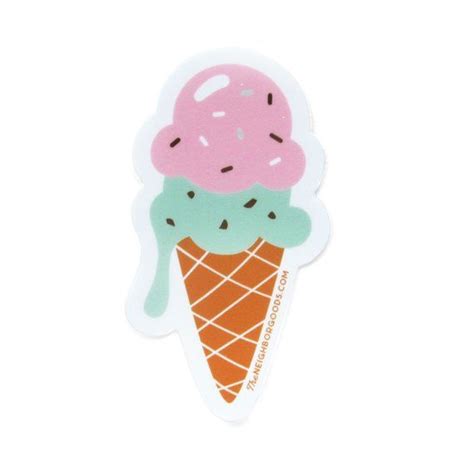 Ice Cream Vinyl Sticker Etsy Treat Stickers Vinyl Sticker Food