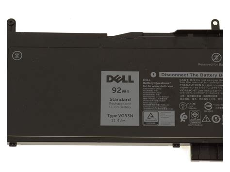 New Dell OEM Original Precision 3520 3530 6 Cell 92Wh Laptop Battery