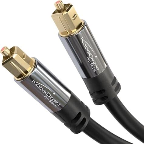 KabelDirekt 3 m Cable Óptico TOSLINK Audio Stereo Dolby Digital