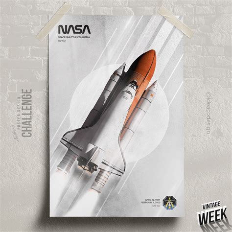 NASA Space Shuttle Poster on Behance