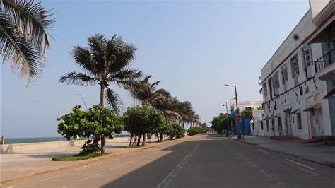 Walking through | Beach Road | Puducherry - YouTube