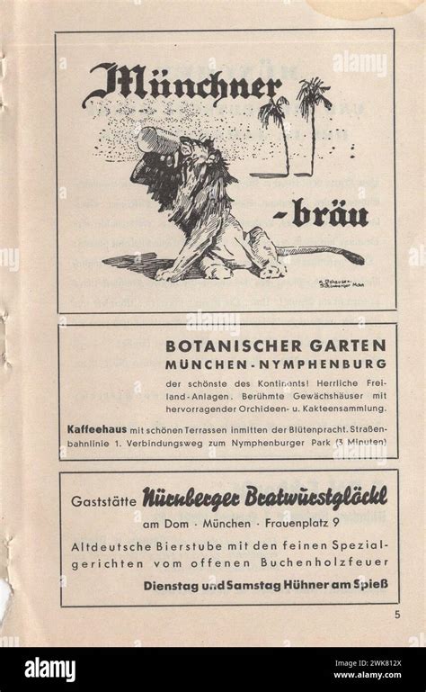 German Advertisements From The 1930s Hi Res Stock Photography And