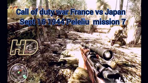 Call Of Duty AT World War Peleliu France Vs Japan Sept 16 1944 Mission