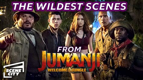 The Wildest Scenes From Jumanji Welcome To The Jungle The Rock Jack