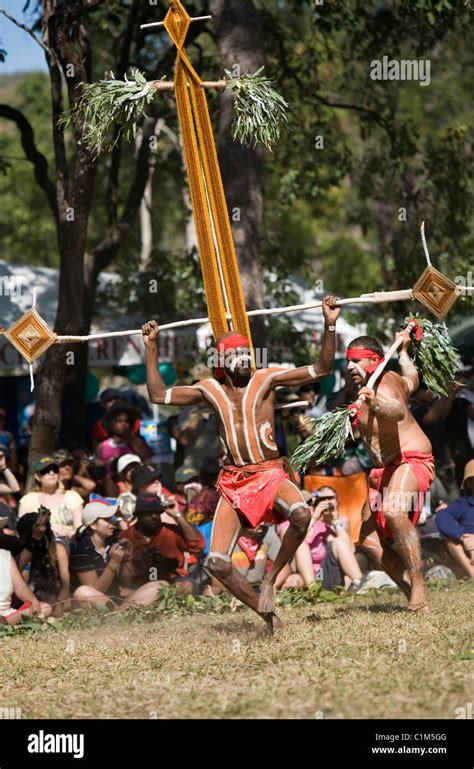 Indigenous Dancers At The Laura Aboriginal Dance Festival Laura