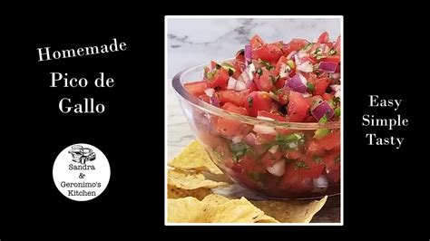 How To Make Pico De Gallo Youtube