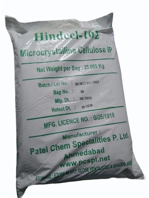 Microcrystalline Cellulose IP Powder 102 At 140 Kg Microcrystalline